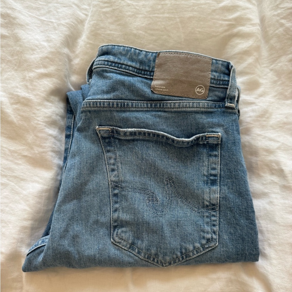 AG Medium Blue Denim Jeans Classic Straight